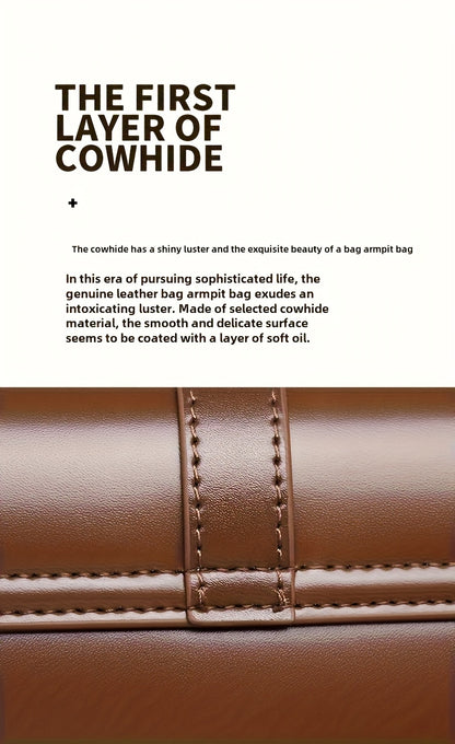 Elegant Women's Baguette Bag - Fashionable Detachable Shoulder Crossbody with Golden Buckle, Brown/Black, Versatile Everyday Accessory, Shoulder Bag For Women, Bags For Women High Quality, Crossbody Bags For Women, Handbags F