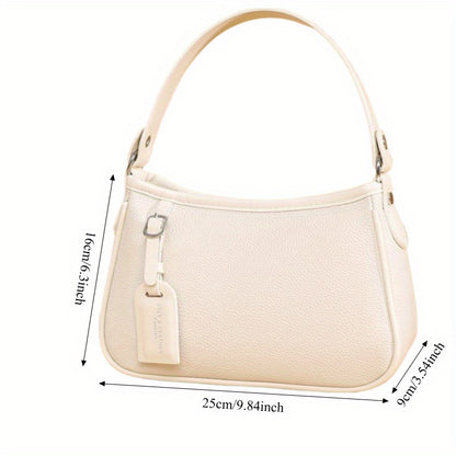 Women'S Genuine Leather Crossbody Bag - Minimalist Everyday & Formal Purse with Zipper Closure, Elegant Shoulder Bag in Black/, Durable & Easy-Clean Women'S Handbag for Work, Parties, Travel, Crossbody Purse, Party Accessory,